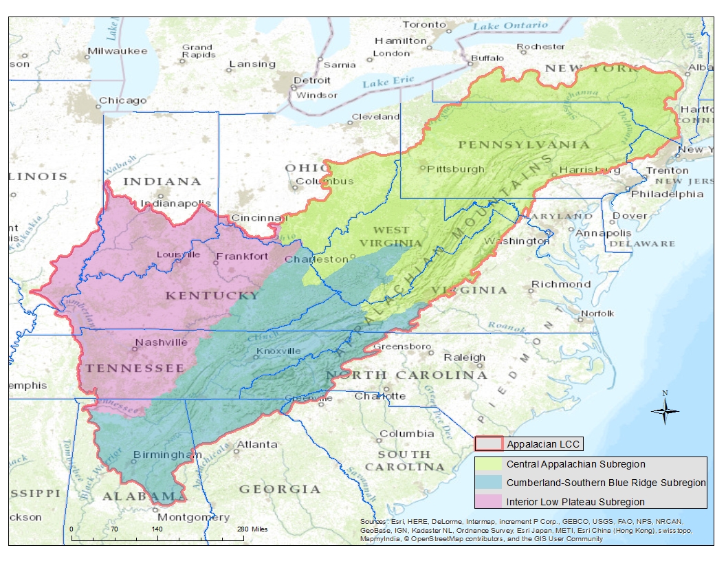 Appalachian LCC Subregions