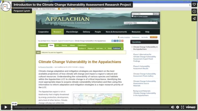 Introduction to the Climate Change Vulnerability Assessment Research Project