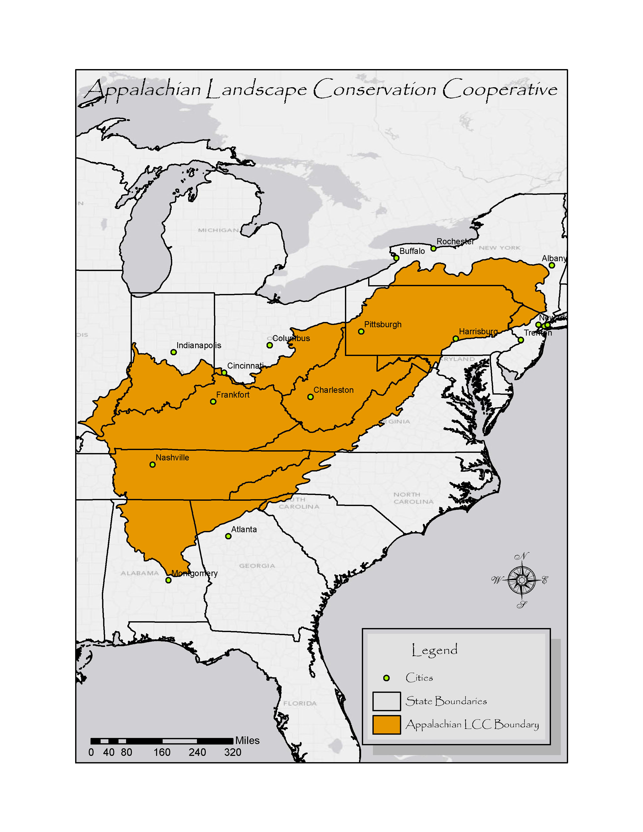 Appalachian Boundary File — GIS & Conservation Planning Toolkit