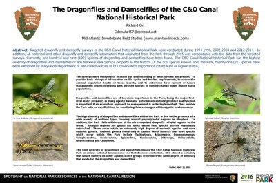 The Dragonflies and Damselflies of the C&O Canal National Historical Park