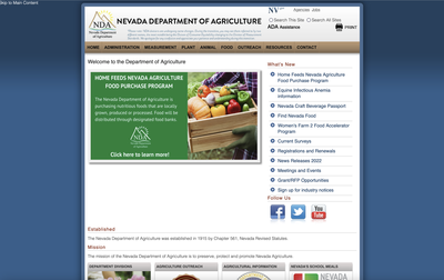 Nevada Department of Agriculture 
