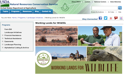 USDA NRCS Working Lands for Wildlife
