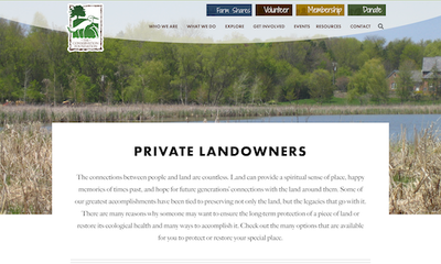 The Conservation Foundation Private Landowners