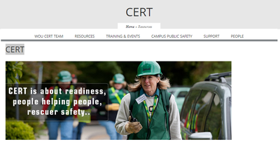 Western Oregon University CERT Resources