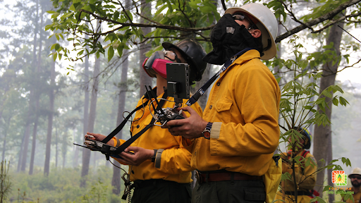 Scientists participate in a Prescribed Fire Science Consortium collaborative fire research event at Tall Timbers Research Station. Photo: David Godwin, Southern Fire Exchange / University of Florida.