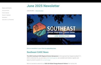 Southeast CASC Newsletter | June 2025
