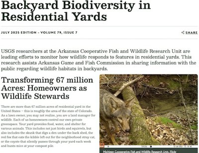 Wildlife Management Institute Outdoor News Bulletin July 2025