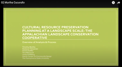 Appalachian LCC Integrating Cultural Resources Research Webinar