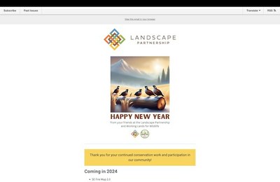 Landscape Partnership Newsletter-Happy New Year 2024!