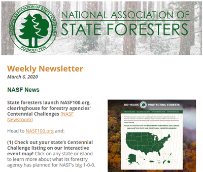 National Association of State Foresters Weekly Newsletter March 6, 2020