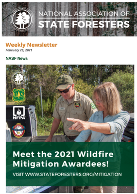 National Association of State Foresters Weekly Newsletter February 26, 2021
