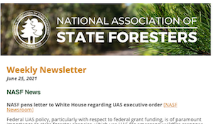 National Association of State Foresters Weekly Newsletter June 25 2021