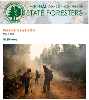 National Association of State Foresters Weekly Newsletter May 8 2020