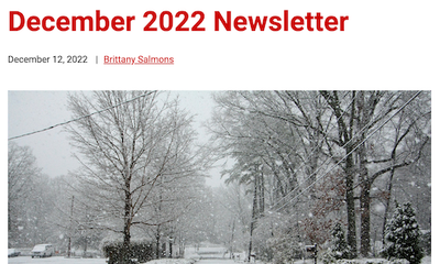 Southeast Climate Adaptation Science Center Newsletter December 2022
