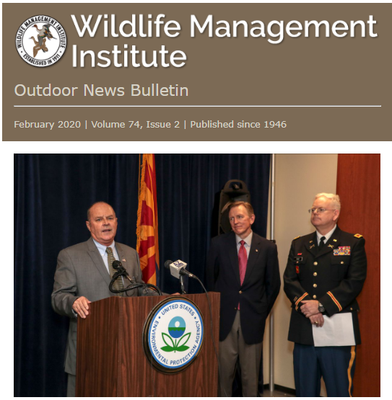Wildlife Management Institute Outdoor News Bulletin February 2020
