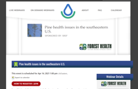 Webinar: Pine health issues in the southeastern U.S.