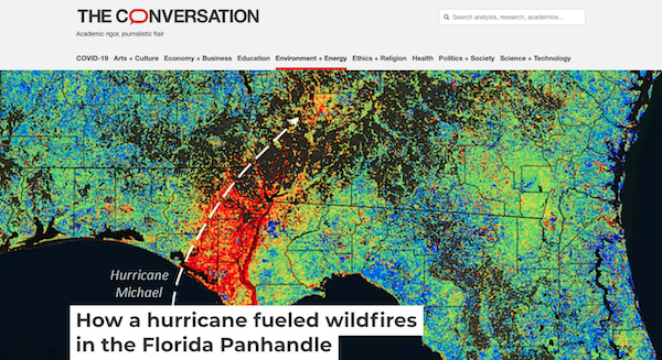 How a hurricane fueled wildfires in the Florida Panhandle