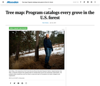 Tree map: Program catalogs every grove in the U.S. forest