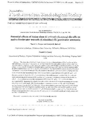 Cooper et al Asian clam dieoffs.pdf