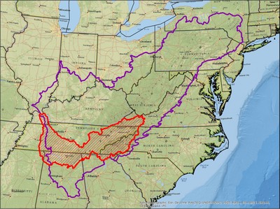 Tennessee River Basin with APP LCC Boundary
