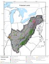 Protected lands within the Appalachian LCC region.