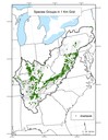 Distribution of the amphipod species group by 1 kilometer grids throughout the Appalachian LCC region. 