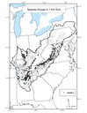 Distribution of spider species by 1 kilometer grid throughout the Appalachian LCC region.