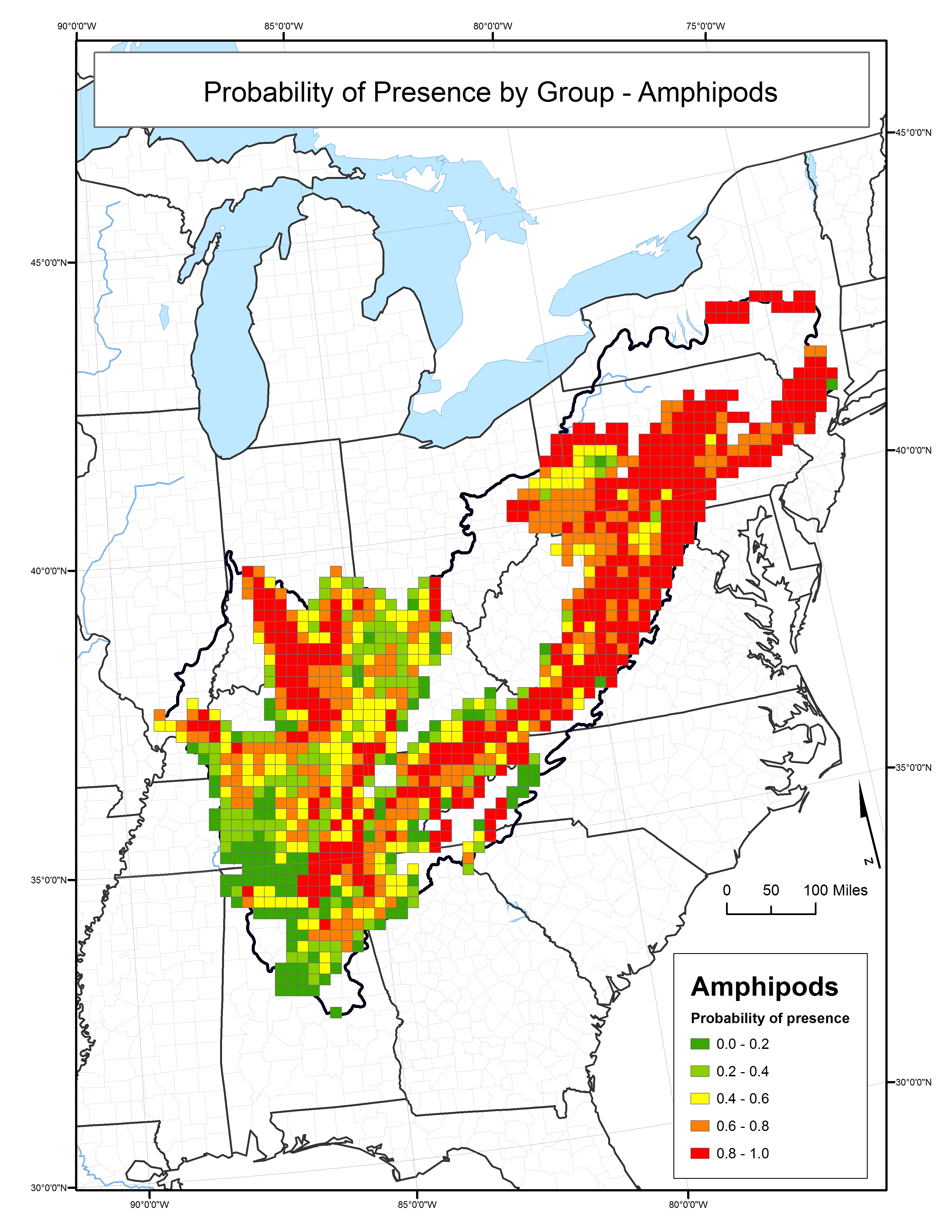 Probability of Presence for Amphipods
