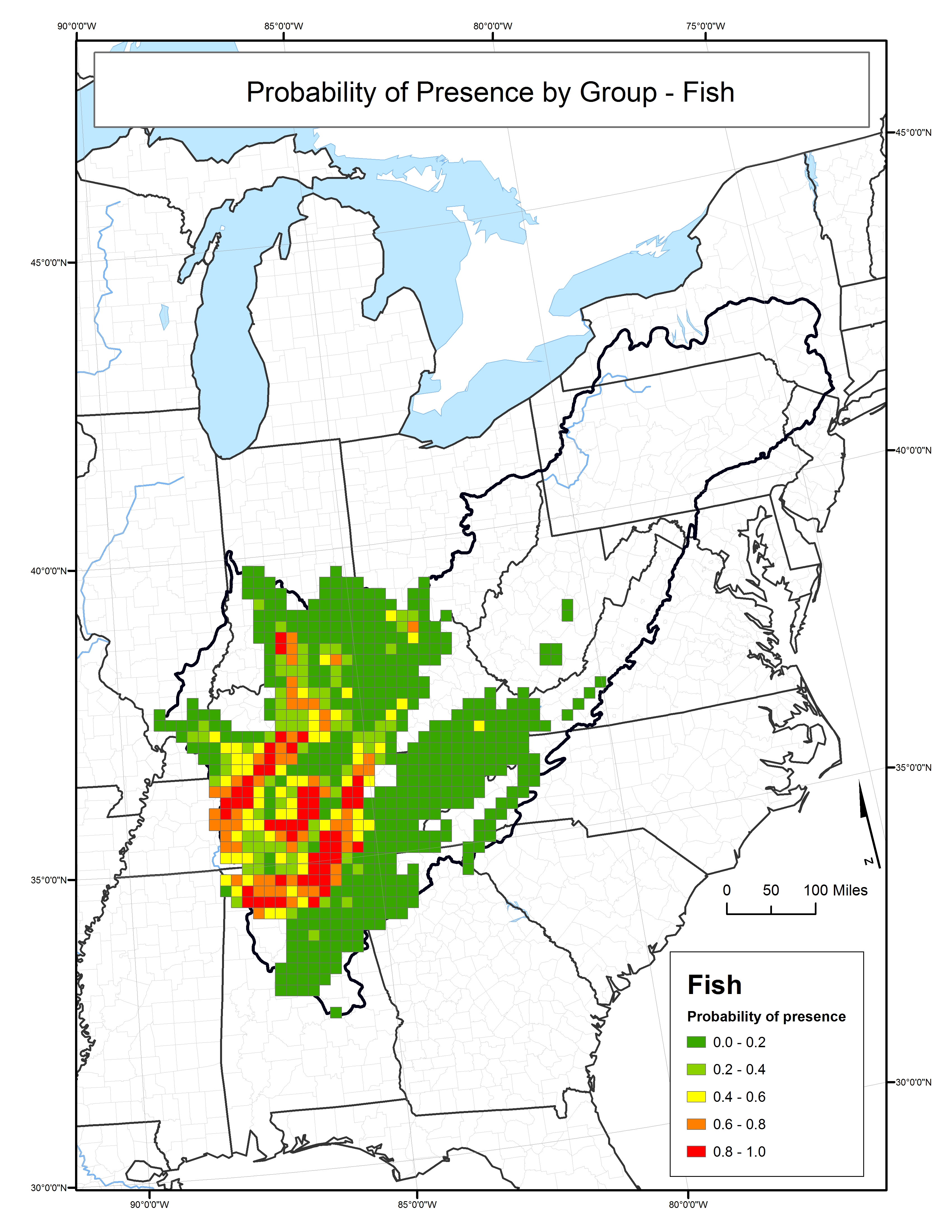 Probability of Presence for Fish
