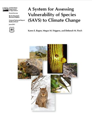 A System for Assessing Vulnerability of Species (SAVS) to Climate Change pdf