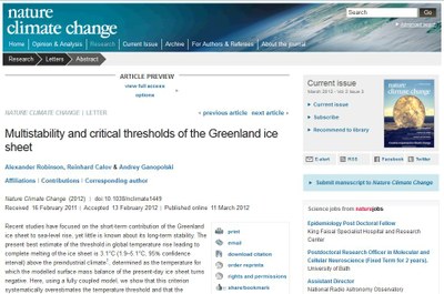 Multistability and Critical Thresholds of the Greenland Ice Sheet